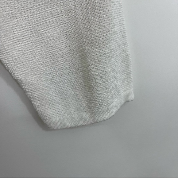 J.Crew White Linen Blend Open Duster Long Sleeve Cardigan Sweater - Picture 6 of 14